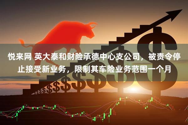 悦来网 英大泰和财险承德中心支公司，被责令停止接受新业务，限制其车险业务范围一个月
